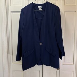 Vintage navy blue Sunshine Starshine Women's Blazer
